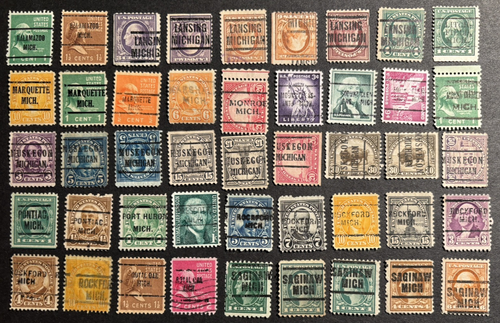 OLD UNITED STATES U.S. MICHIGAN PRECANCELS LOCALS TOWN & TYPE COLLECTION (240) + - Picture 4 of 5