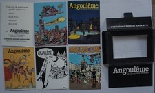 lot 5 cartes postales Bande dessinée Angoulème dans coffret 1987