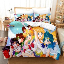 Nuovo copripiumino + federa set biancheria da letto Sailor Moon decorazione casa 135 * 200 cm reggiseno