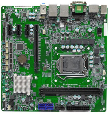 Intel 2x DP DVI PCIe x16 3x PCIe x1 4x SATA H110 LGA1151 Micro ATX Motherboard