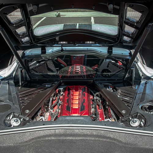 Protector de cubierta de relleno de panel de cubierta de bahía de motor para Chevy Corvette C8 2020~2024 EE. UU. - Imagen 3 de 15