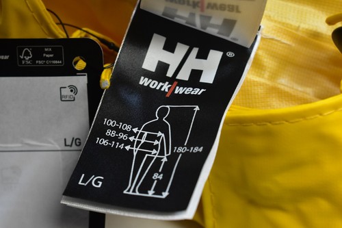 Helly Hansen Mandal Bib PVC Coated Polyester Waterproof Light Yellow HH Work L - Picture 9 of 17