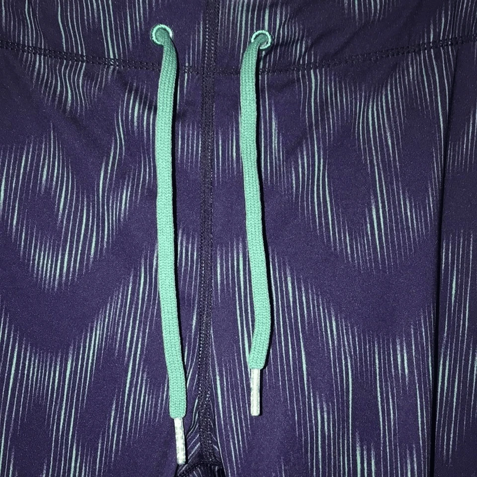 Leggings para mujer Roxy atléticos cintura elástica geométricos entrenamiento púrpura talla M Foto 4 de 4