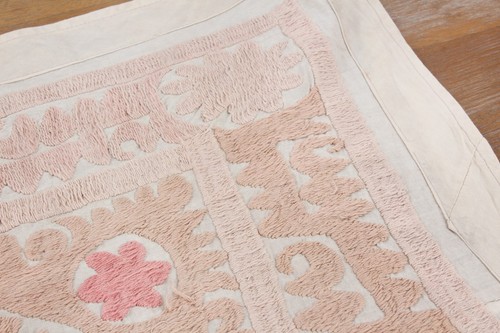 Suzani Fabric Suzani Throw Home Gift 3.58' x 3.84' Vintage Fast Shipment 16370 - Picture 13 of 24