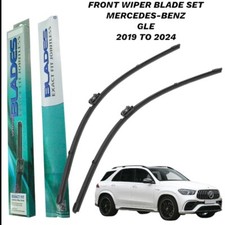 Front Wiper Baldes Set Pair Fits Mercedes-Benz GLE Class SUV 2019 - 2024
