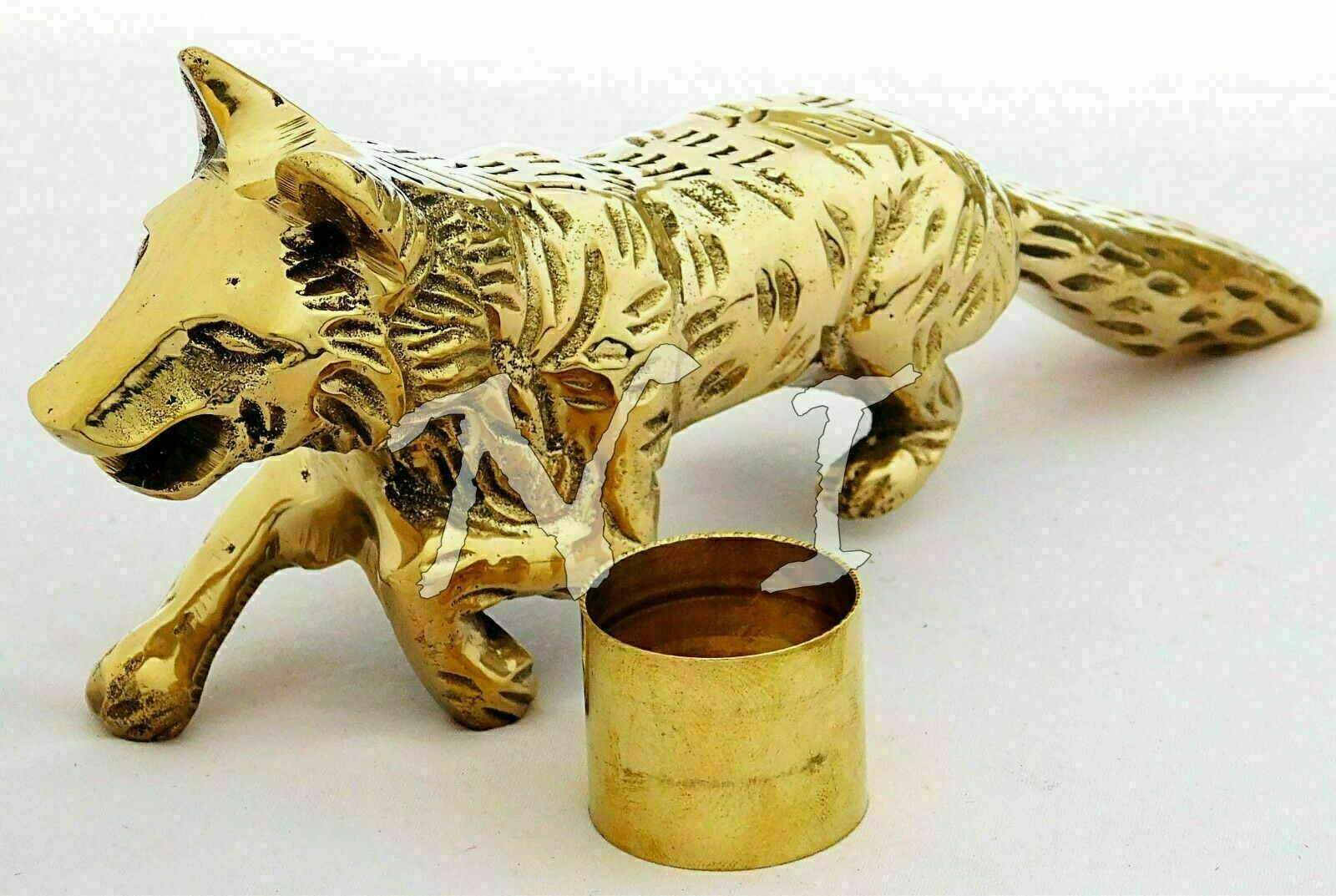 Solid Brass Only Handle Fox Head Style  For Woode… - image 1