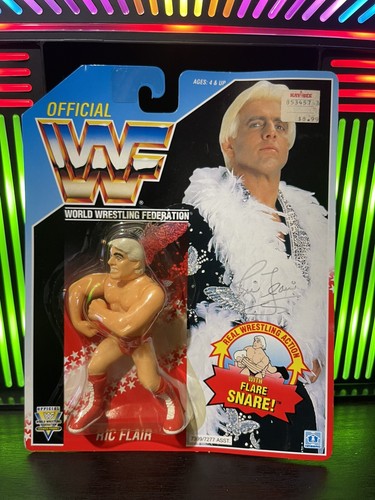 WWF HASBRO RIC FLAIR MOC BLUE CARD SERIES 6 SEALED...