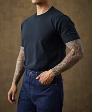 NON STOCK 9 oz US Cotton Tubular T-Shirt White, Gray, Black, Denim Blue, Coffe(A