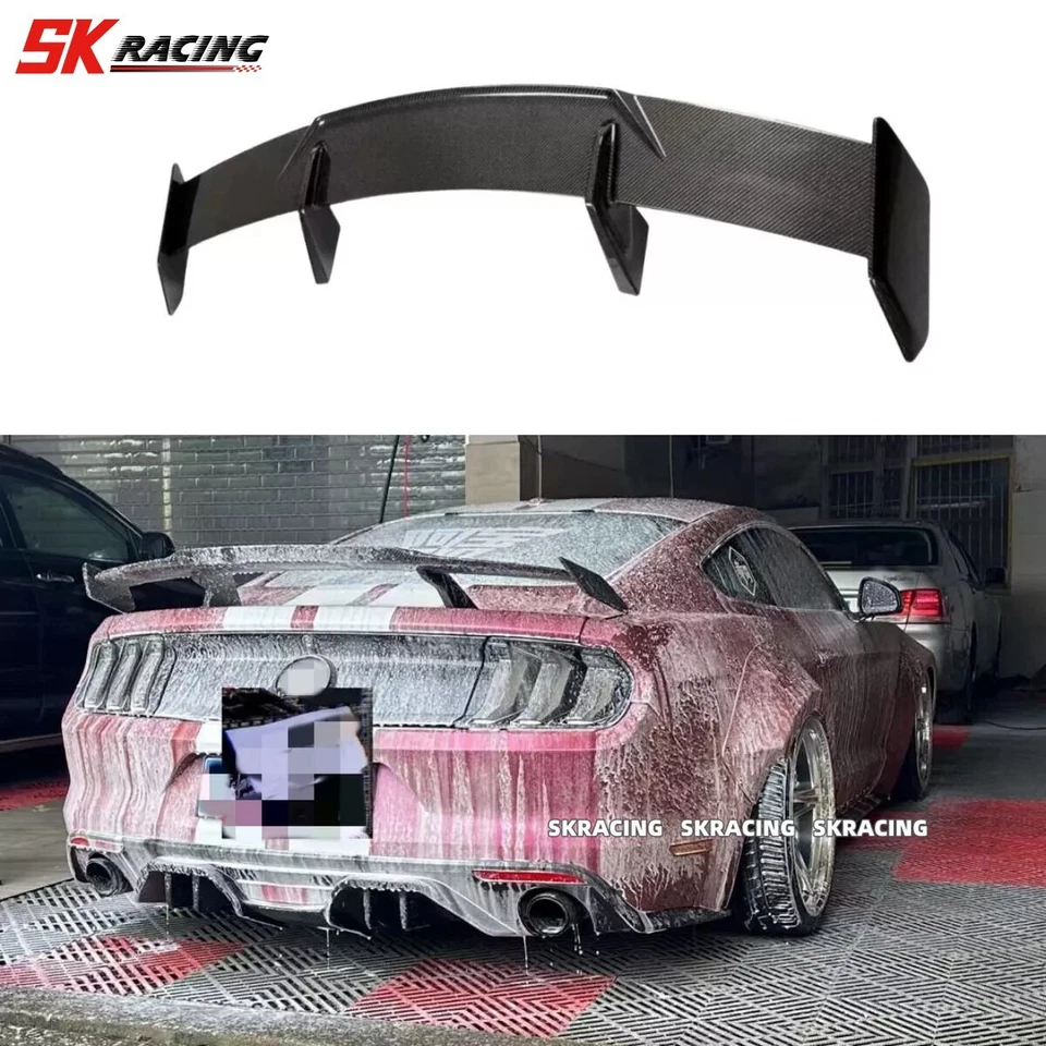 Alerón trasero de fibra de carbono real estilo GT apto para Honda Civic 2016-2021 Foto 4 de 4