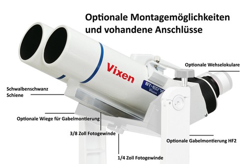 Vixen BT-ED70S-A Astronomical Astronomy Binoculars (Excludes Eyepieces) VX14305 - Picture 2 of 3