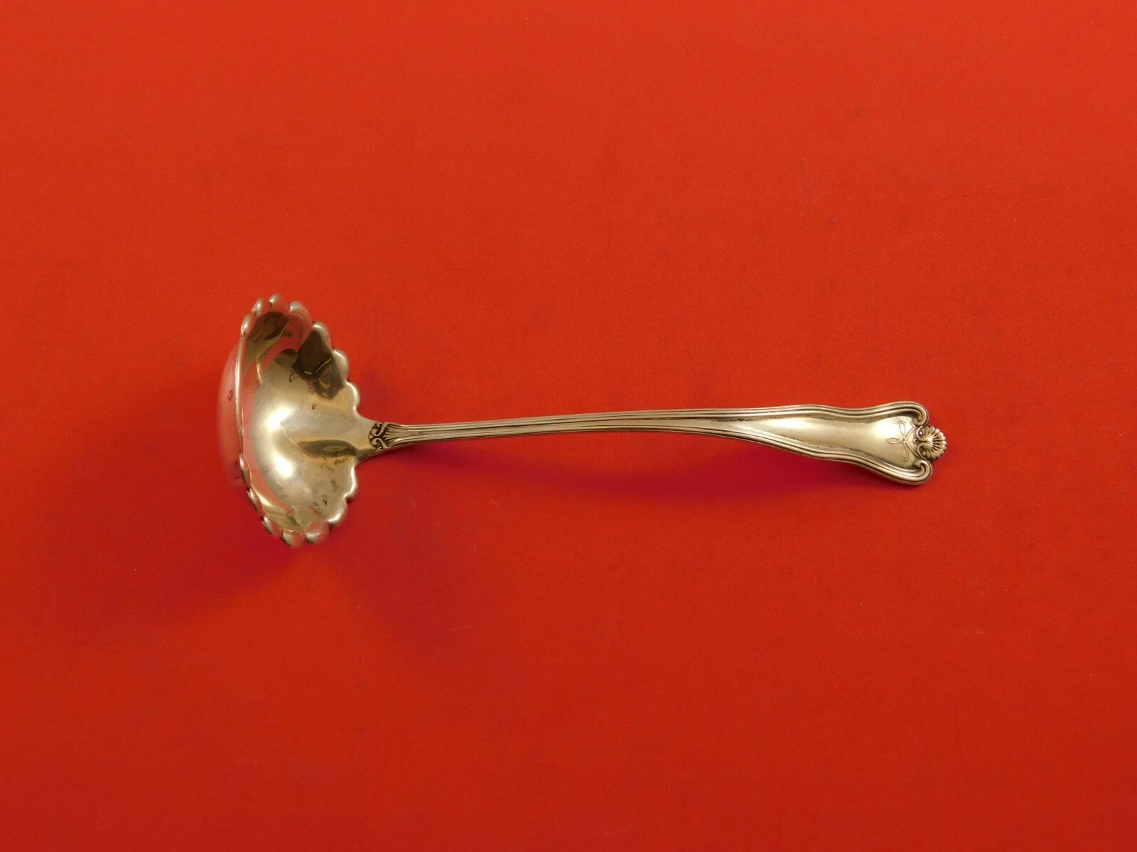 Priscilla by Frank Smith Sterling Silver Sauce Ladle Fluted Edge 5 1/2" Serving
