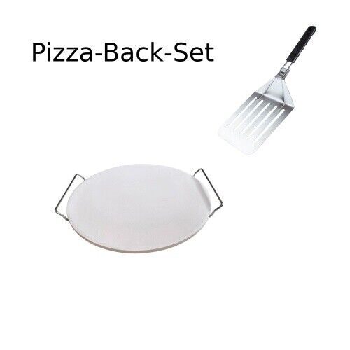 Pizza Baking Set: Pizza Stone 33cm incl. Holder and Pizza Peel - Picture 1 of 1