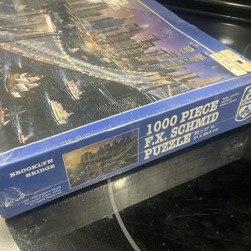 Rare - 1998 F.X. Schmid Brooklyn Bridge 1000 pc Puzzle - Brand New - Picture 3 of 7