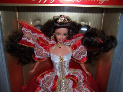 Barbie AA Happy Holidays 1997 - Robe Rouge Et Dorée - Mattel 17833 - NRFB