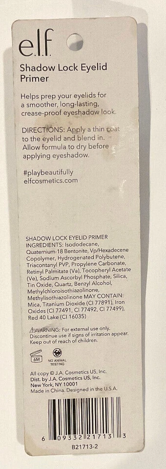 BUY 1, GET 1 AT 20% OFF (add 2) e.l.f. Shadow Lock Eyelid Primer, 21713 Pearl - Image 3 of 4