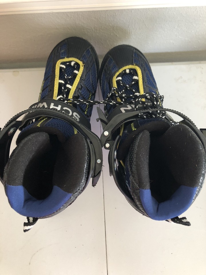 Schwinn ABEC5 Inline Skates Blue Roller Blades Youth Adjustable Sz 5