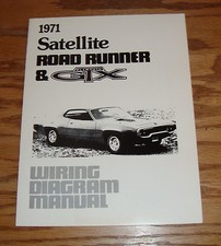 1971 Plymouth Satellite Road Runner Gtx Wiring Diagram Manual 71 1971 Plymouth Satellite Road Runner Gtx Wiring Diagram Manual 71