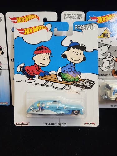 5 Hot Wheels Peanuts Real Riders Charlie Brown Snoopy Charles Schulz Linus TF - Picture 6 of 12