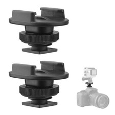 2PCS Sports  Cold Shoe Mount  with 1/4 Inch Screw Hole S9A2