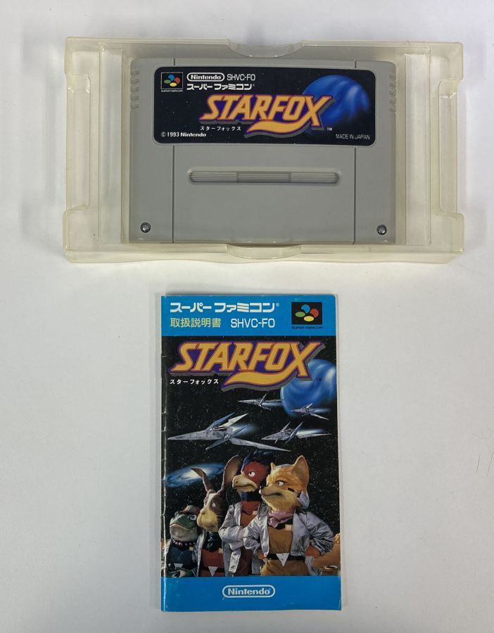Nintendo Super Famicom SFC Star Fox From Japan w/ Box and Manual