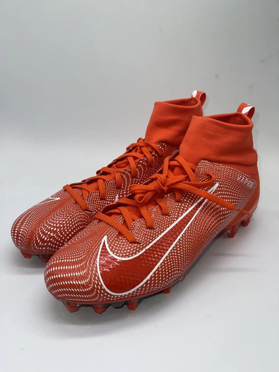 Orange football cleats 2025 size 7