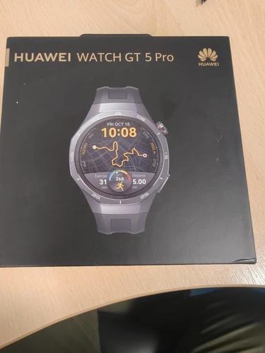HUAWEI Watch GT5 Pro 46mm Smartwatch Schwarz SpO2 Herzfrequenz Fitness Tracker GPS