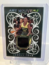 2024 Panini Origins WNBA #AN-JL Jewell Loyd Art Nouveau Rookie Patch RC Storm