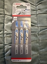 Bosch T118 A Metal Cutting Jigsaw Blades Pack of 3