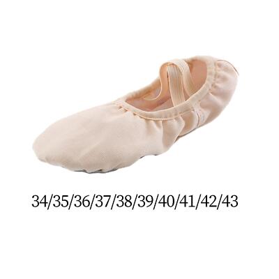 Damen Canvas Ballerinas Tanzschuhe Tanzschuhe Erwachsene Praxis Yoga flache Bauchschuhe