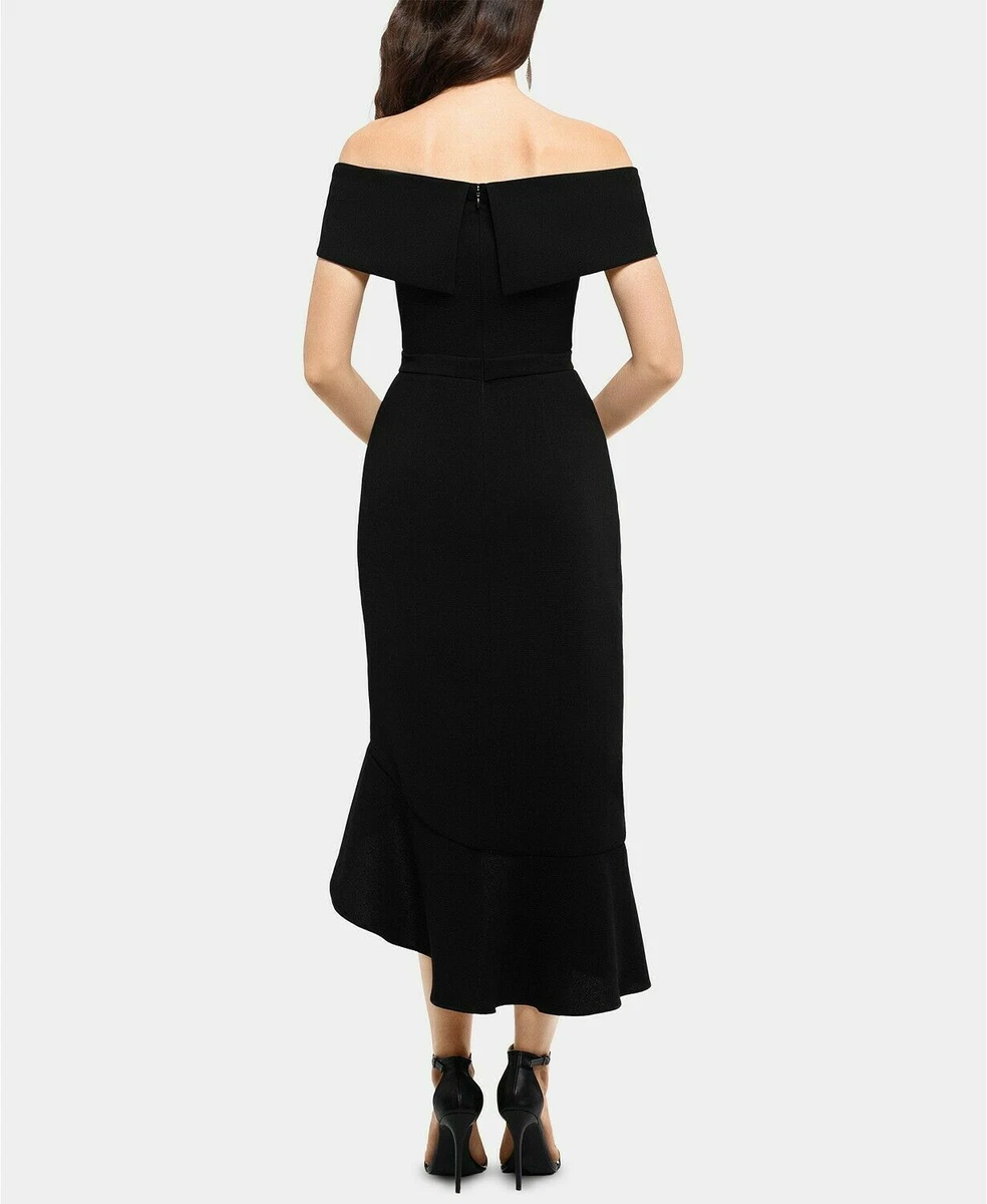 XSCAPE Off The Shoulder Midi Dress MSRP 239 Size 4