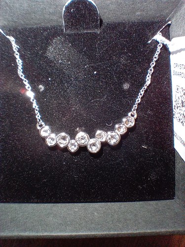 NIC & SYD SWAROVSKI SILVER & CRYSTAL NECKLACE NEW W/ TAGS - Picture 5 of 7