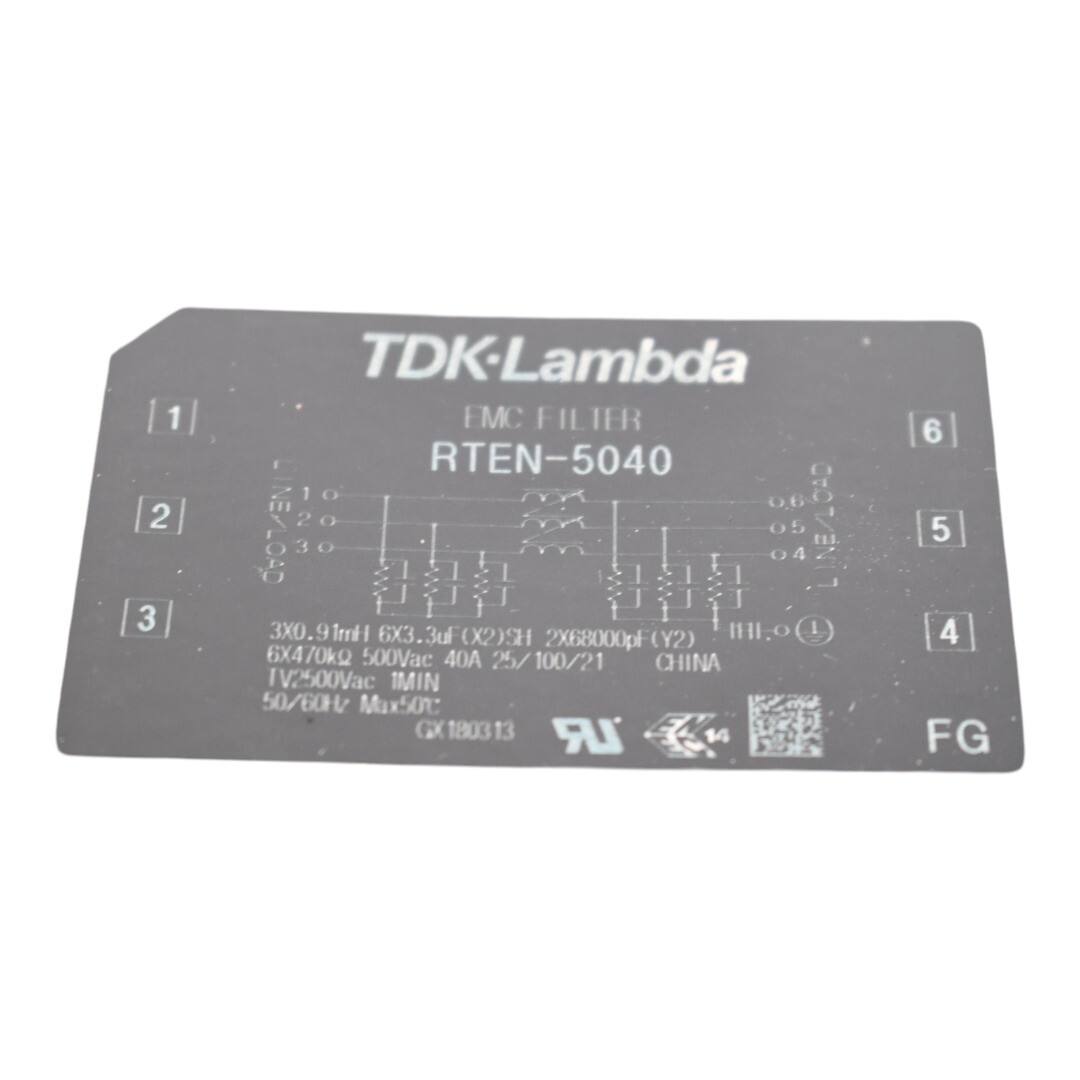 22AY-3ティーディーケーラムダ 汎用三相フィルタ RTEN-5040 NEW TDK-Lambda RTEN-5040 Three Phase (Delta) EMC/EMI Line Filter