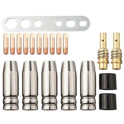 20-teiliges MIG/MAG-Schwei?d��se Spitze Verbindungsstab-Kit 15AK kompatible Tei