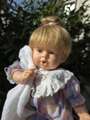 Corolle Puppe 30 cm Daumenlutscher Baby aus 1997 blond, Sammlerpuppe, Doll