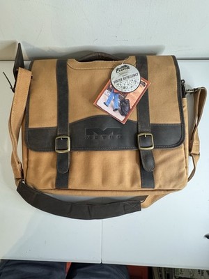 Canyon Outback Elk Valley Briefcase Canvas With Leather 16  x 14 