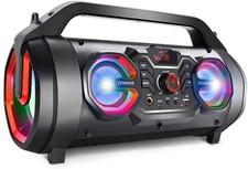 Portable Bluetooth Speaker with Subwoofer, Wireless Speakers with Booming Bass,