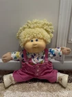 Cabbage patch hm 18 posable Hasbro yellow single pony popcorn  blue eye