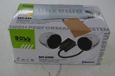 BOSS Audio Systems MC420B Bluetooth Motorcycle Speaker Amplifier Kit Silver