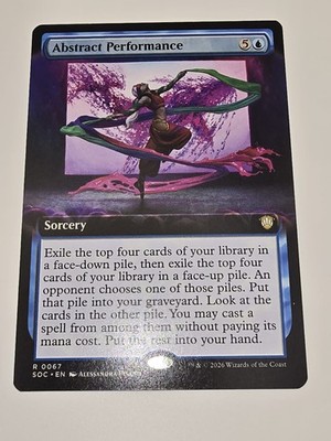 Abstract Performance (Extended Art) Commander: Secrets of Strixhaven Regular