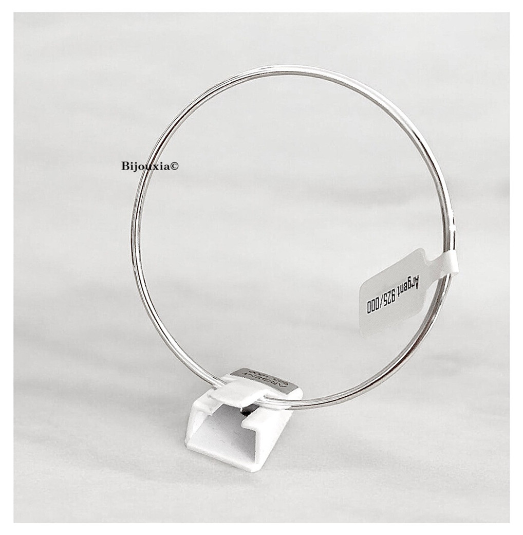 Bracelet jonc en argent massif pour femme, le cadeau idéal de 6,2cm pour célébrer chaque instant