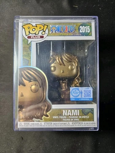Funko Pop! Plus Nami #2015 Bronze Statue Anime One Piece Funko Shop Excl  Sealed