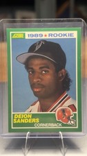 1989 Score Rookie Base Set Deion Sanders #246 Atlanta Falcons Football Card