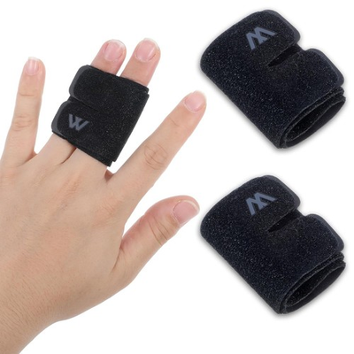 #ad Apojgitn 2PCS Adjustable Finger Splint Black Trigger Finger Splint for Double $9.02