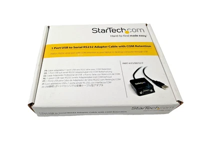 StarTech ICUSB2321F 1 Port USB to Serial RS232 Adapter Cable COM Retention NEW - Image 1 of 2
