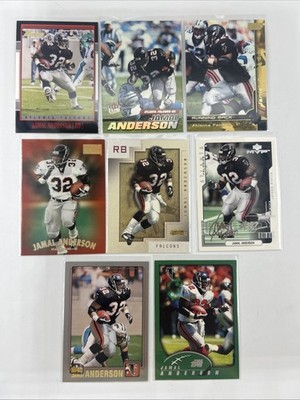 NFL Mixed Lot of 8 - Jamal Anderson Vintage 00s Lot - Falcons