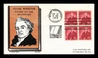 NOAH WEBSTER FDC SCOTT 1121 BLOCK OF 4 KEN BOLL CACHET CRAFT US COVER