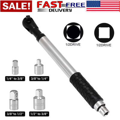1/2'' Offset Extension Wrench Impact Ratchet Extender for Electric Drill Adapter