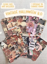 Vintage Halloween 2.0 E-Reader Cardstock Insert for Clear Case Covers