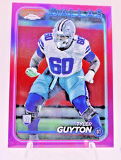 2024 Topps Chrome - Rookies Tyler Guyton #299 Pink Refractor (RC)