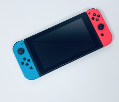 Nintendo Switch Neon Blue/Red Console Set Complete Boxed Excellent